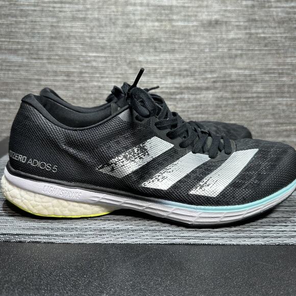 Adidas Adizero Adios 5 Running Shoes Boost FY0344 Black White Women's 10.5 - Picture 6 of 16